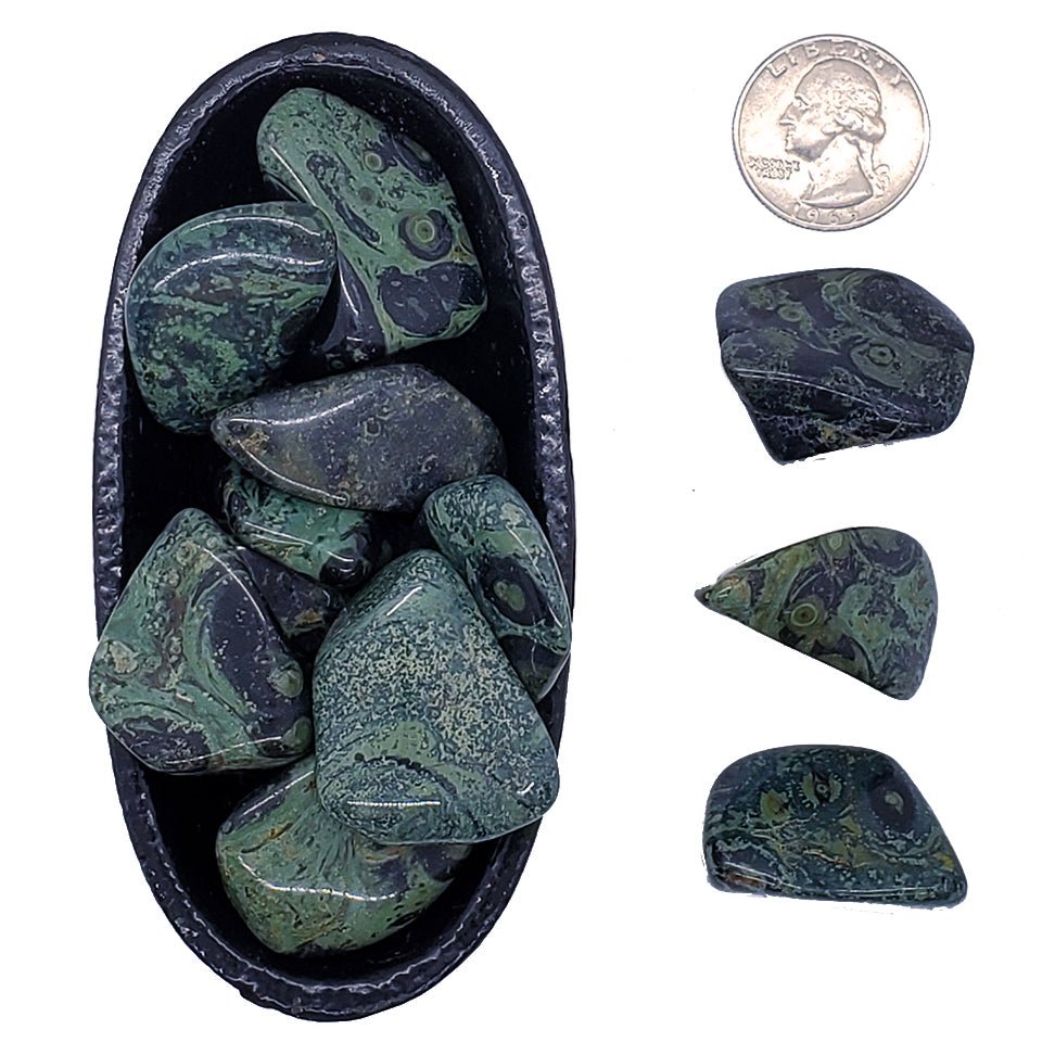 Kambaba Jasper | Calm Negative Emotions - Spiral Circle