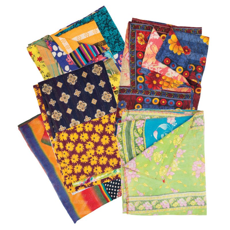 Kantha Quilt | Recycled - Spiral Circle