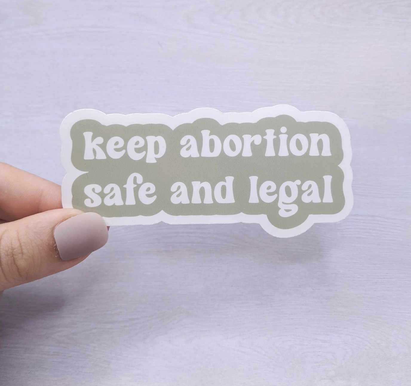Keep Abortion Safe and Legal | Vinyl Sticker - Spiral Circle