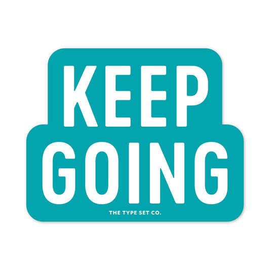 "Keep Going" Sticker - Spiral Circle