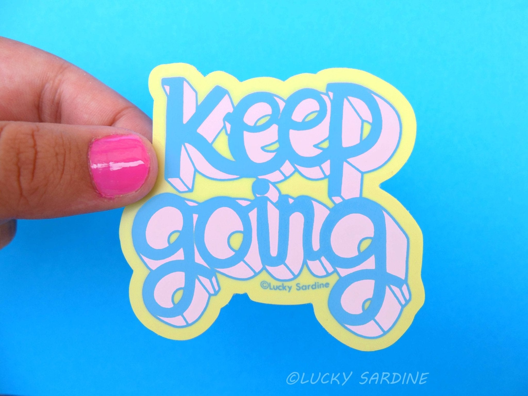 Keep Going | Vinyl Sticker - Spiral Circle