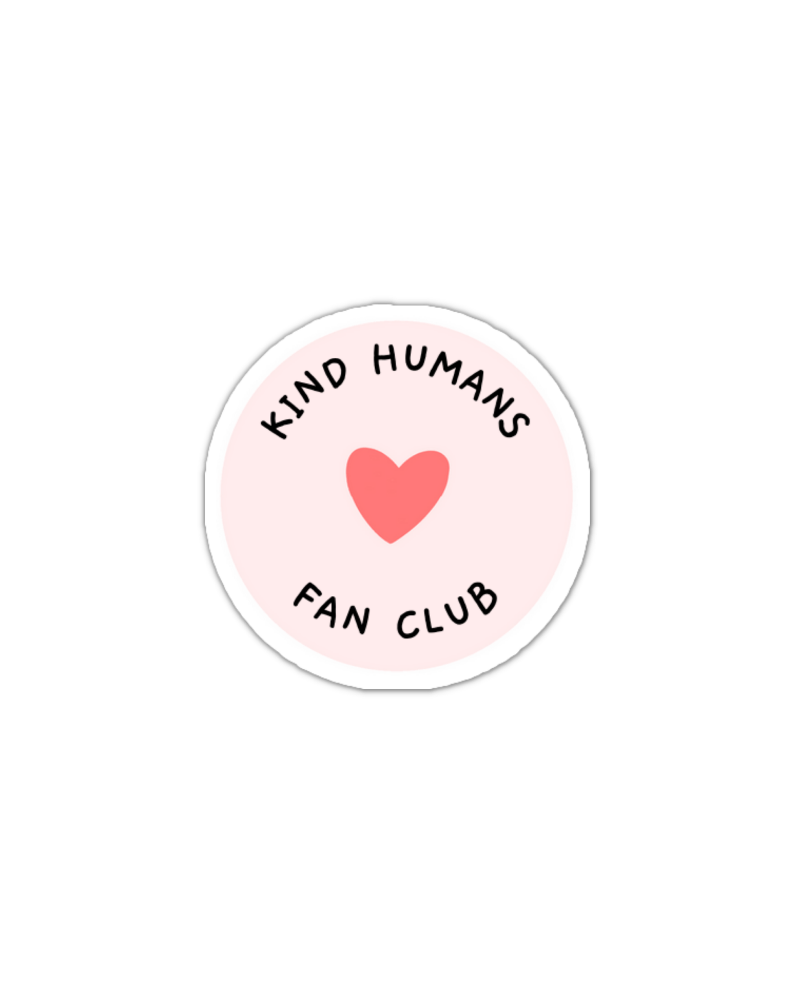 Kind Humans fan club vinyl sticker - Spiral Circle