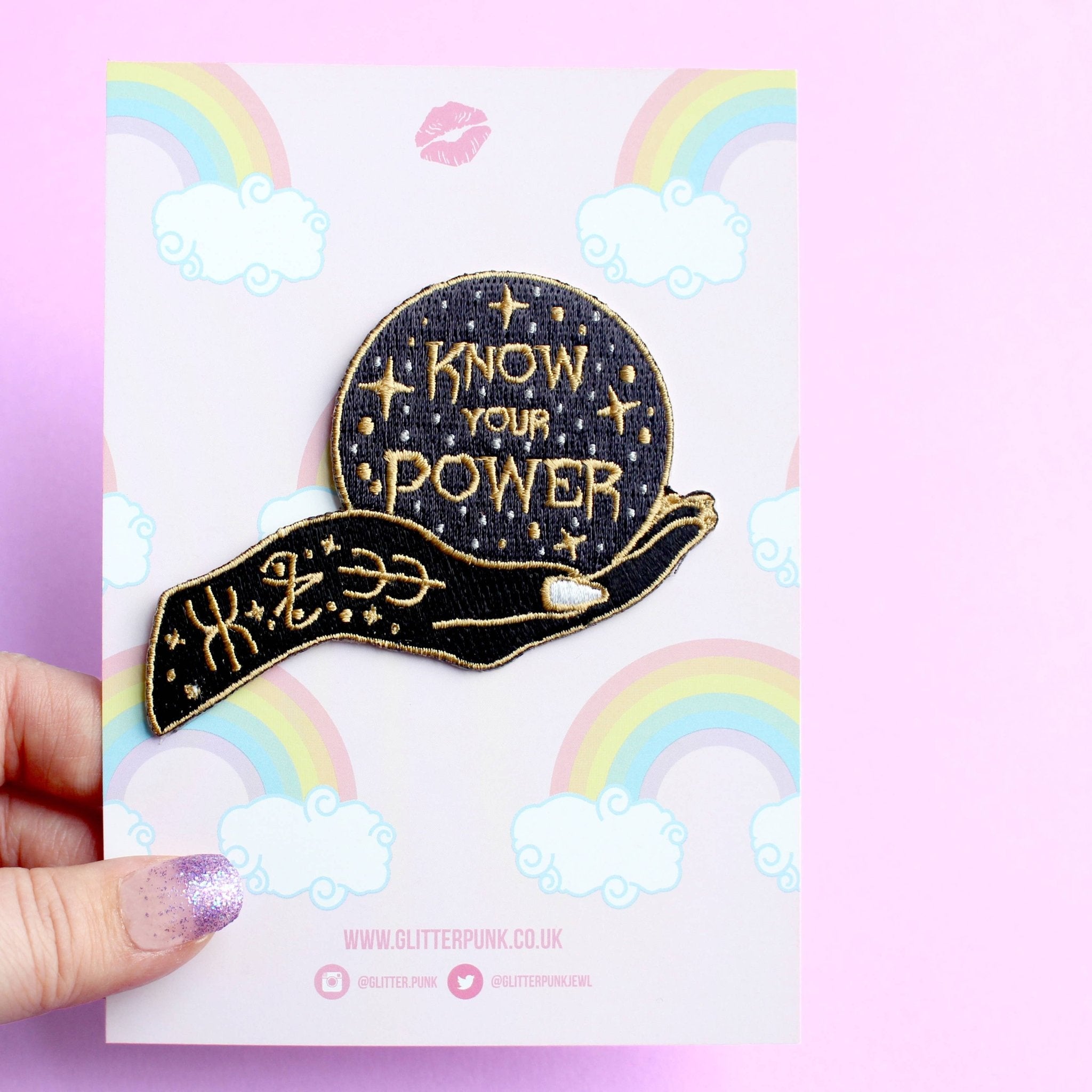 Know Your Power Embroidered Patch - Spiral Circle