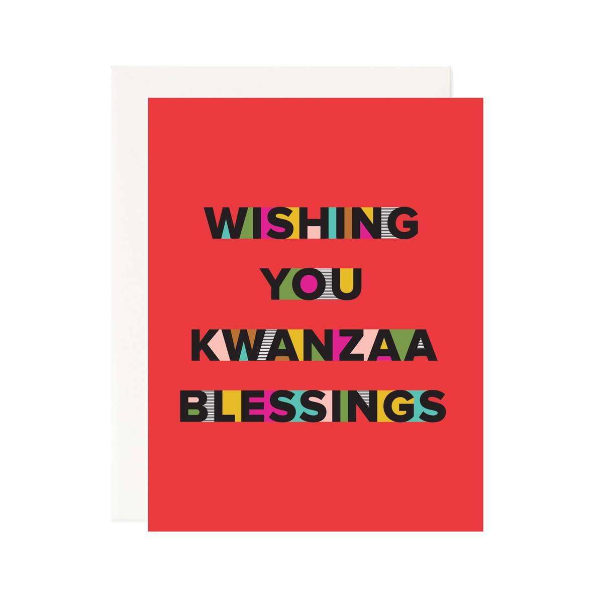 Kwanzaa Blessings Greeting Card - Spiral Circle