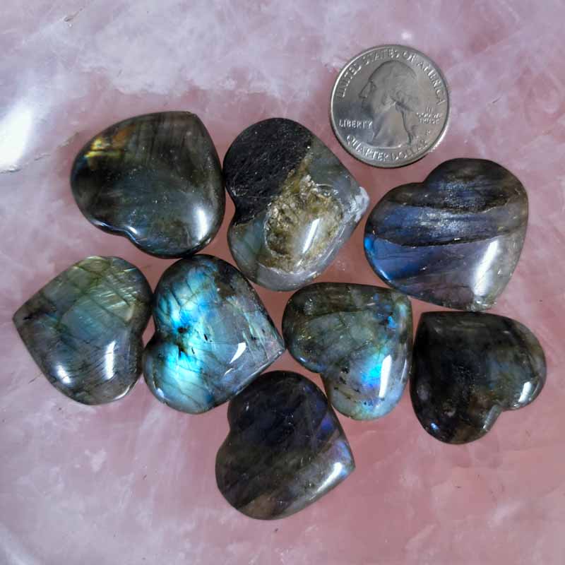 Labradorite Hearts - Spiral Circle