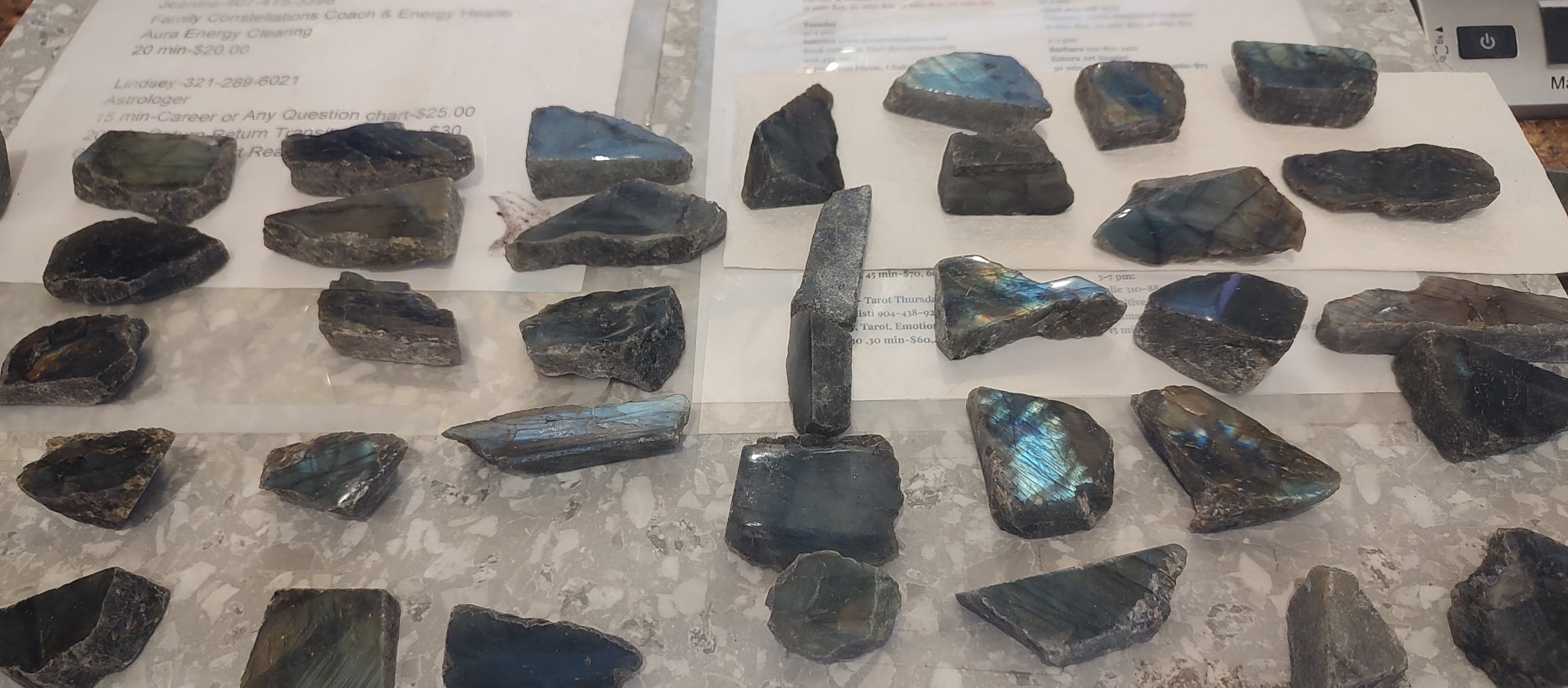Labradorite Raw Slabs - Spiral Circle