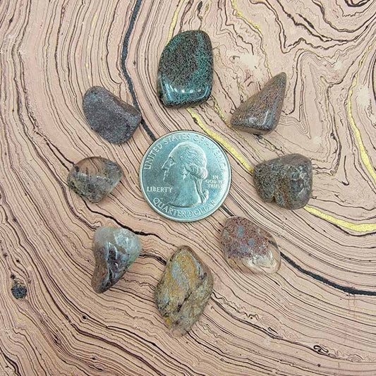 Large Single Tumbled Crystal Chips | Assorted - Spiral Circle