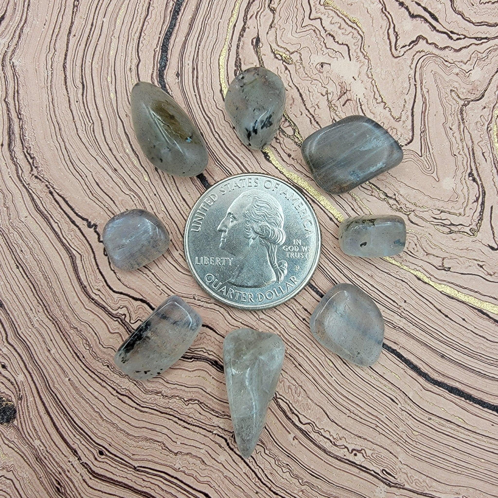 Large Single Tumbled Crystal Chips | Assorted - Spiral Circle