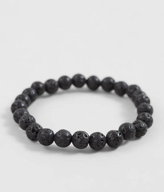 Lava Stone Bracelet | Balancing and Strengthening | 8mm - Spiral Circle