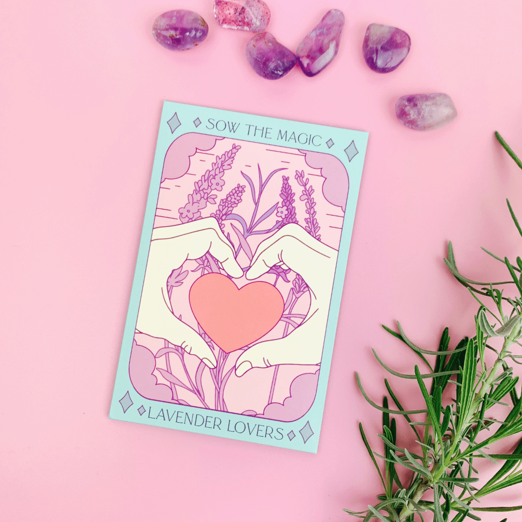 Lavender | Lovers Tarot Garden and Gift Seed Packet - Spiral Circle
