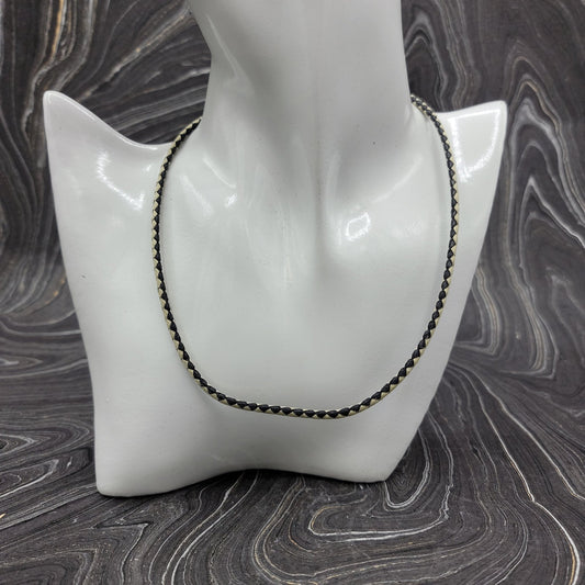 Leather Necklace | 18" - Spiral Circle