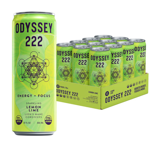 Lemon Lime 222mg Sparkling Mushroom Energy - Spiral Circle