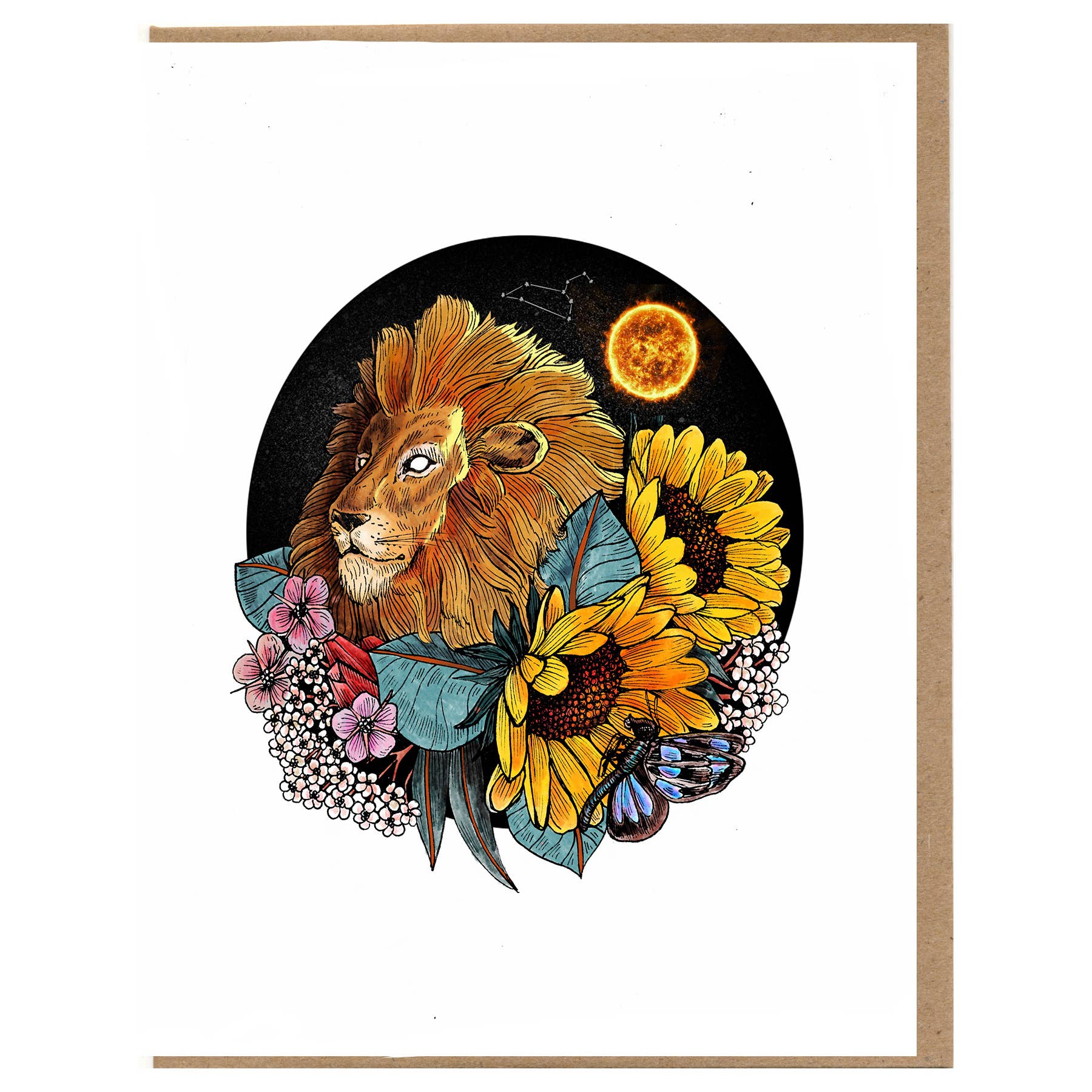 Leo Card - Spiral Circle