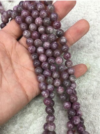 Lepidolite | Acceptance | Stone Beaded Bracelet | 6mm - Spiral Circle