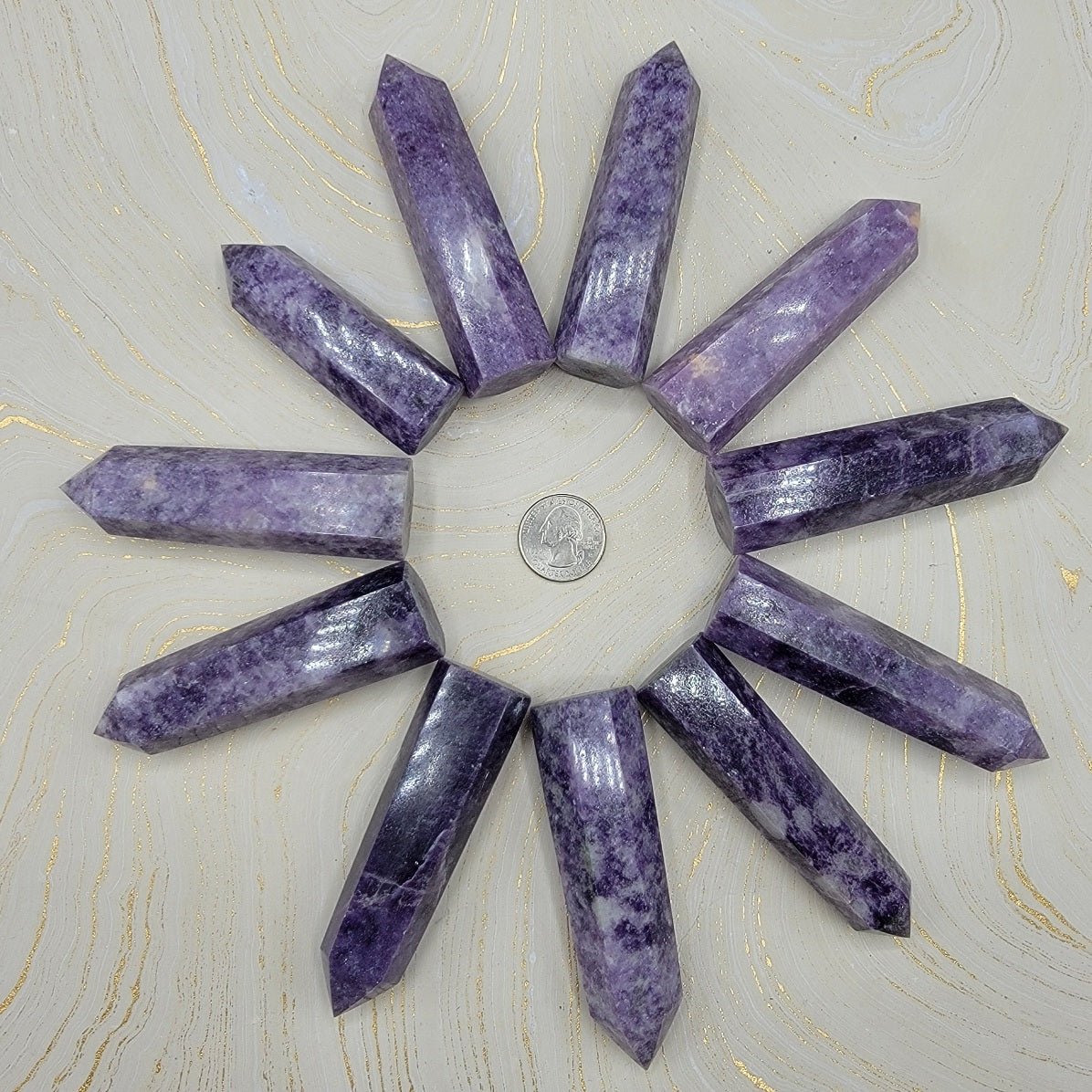 Lepidolite Generators - Spiral Circle