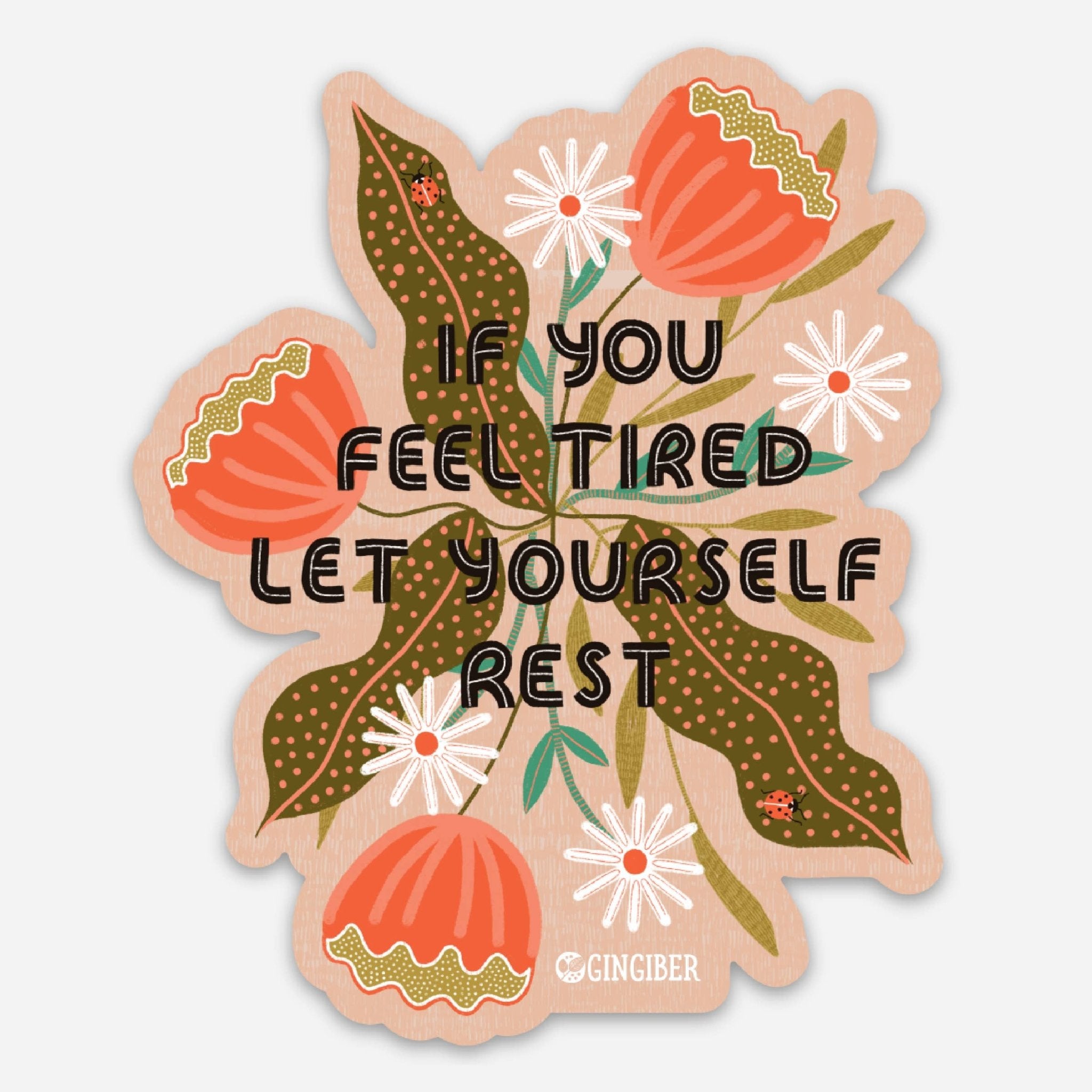 Let Yourself Rest Sticker - Spiral Circle