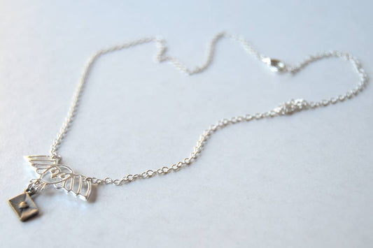 Long Live Hedwig! Necklace - 18" long - Spiral Circle