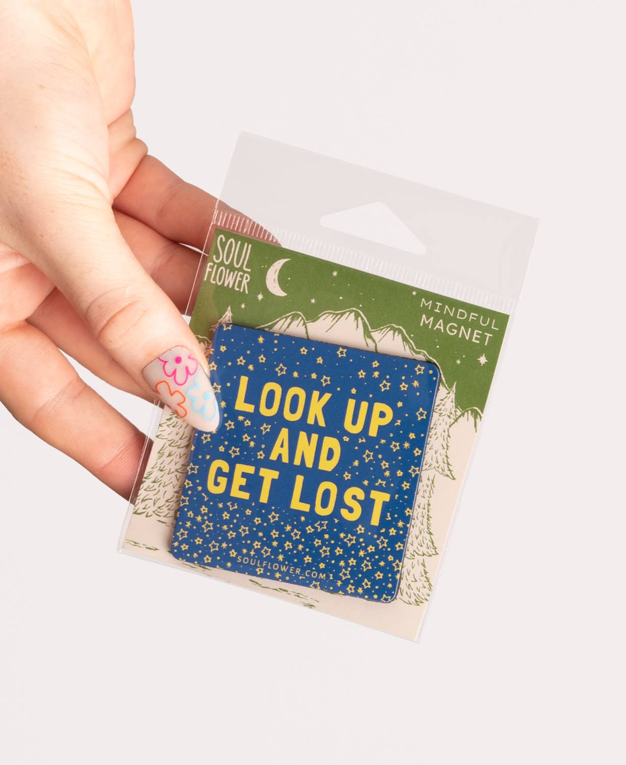 Look Up and Get Lost Magnet - Spiral Circle