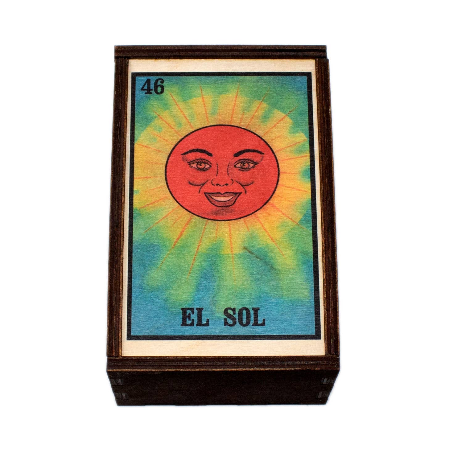Loteria Sol/Sun Full Color Tarot Card/Stash Box 4