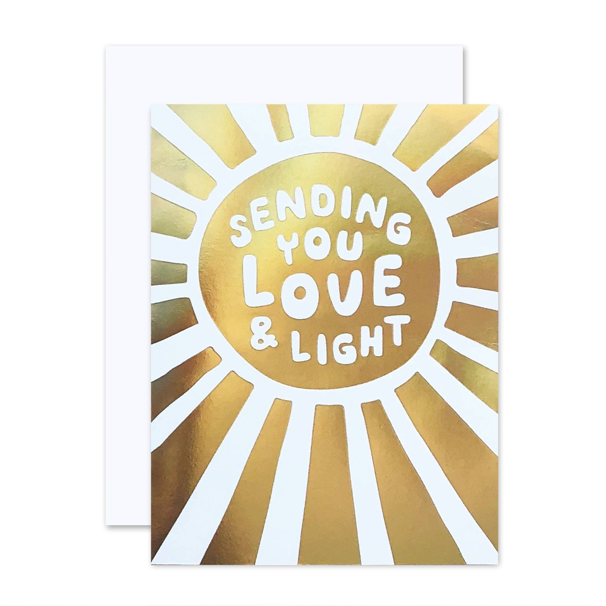 Love & Light Greeting Card - Spiral Circle