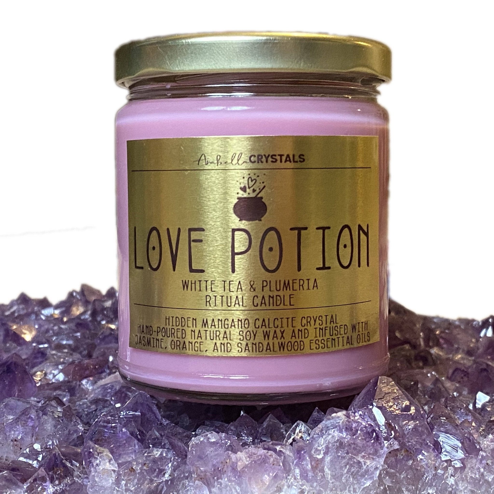 Love Potion Candle Jar - Spiral Circle