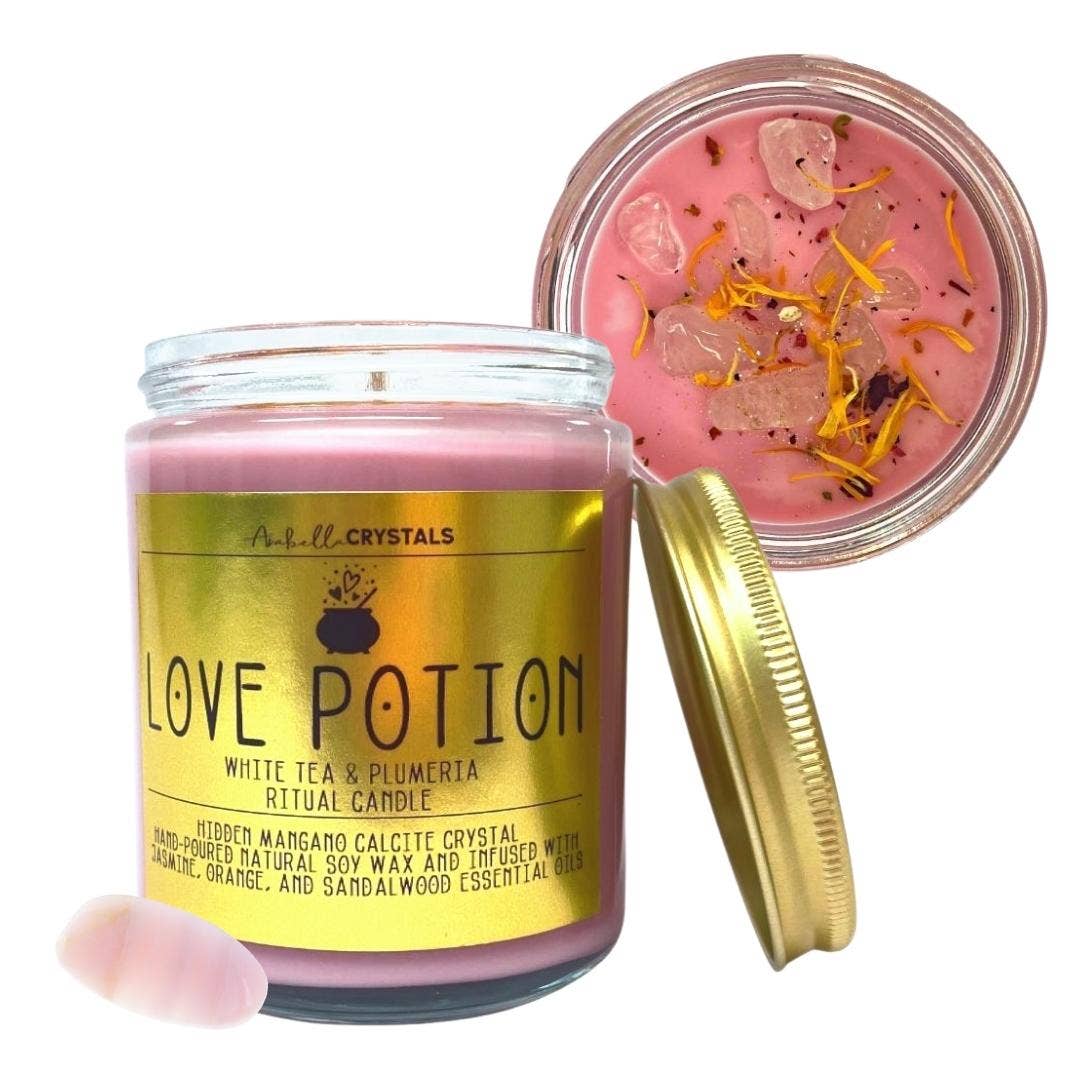 Love Potion Candle Jar - Spiral Circle