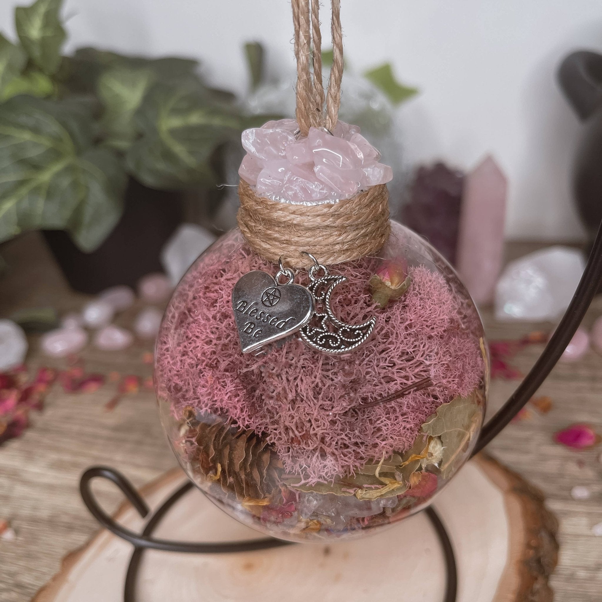 Love Spell Witch Ball, Witchy Decor | Witch Gift | Self Love - Spiral Circle