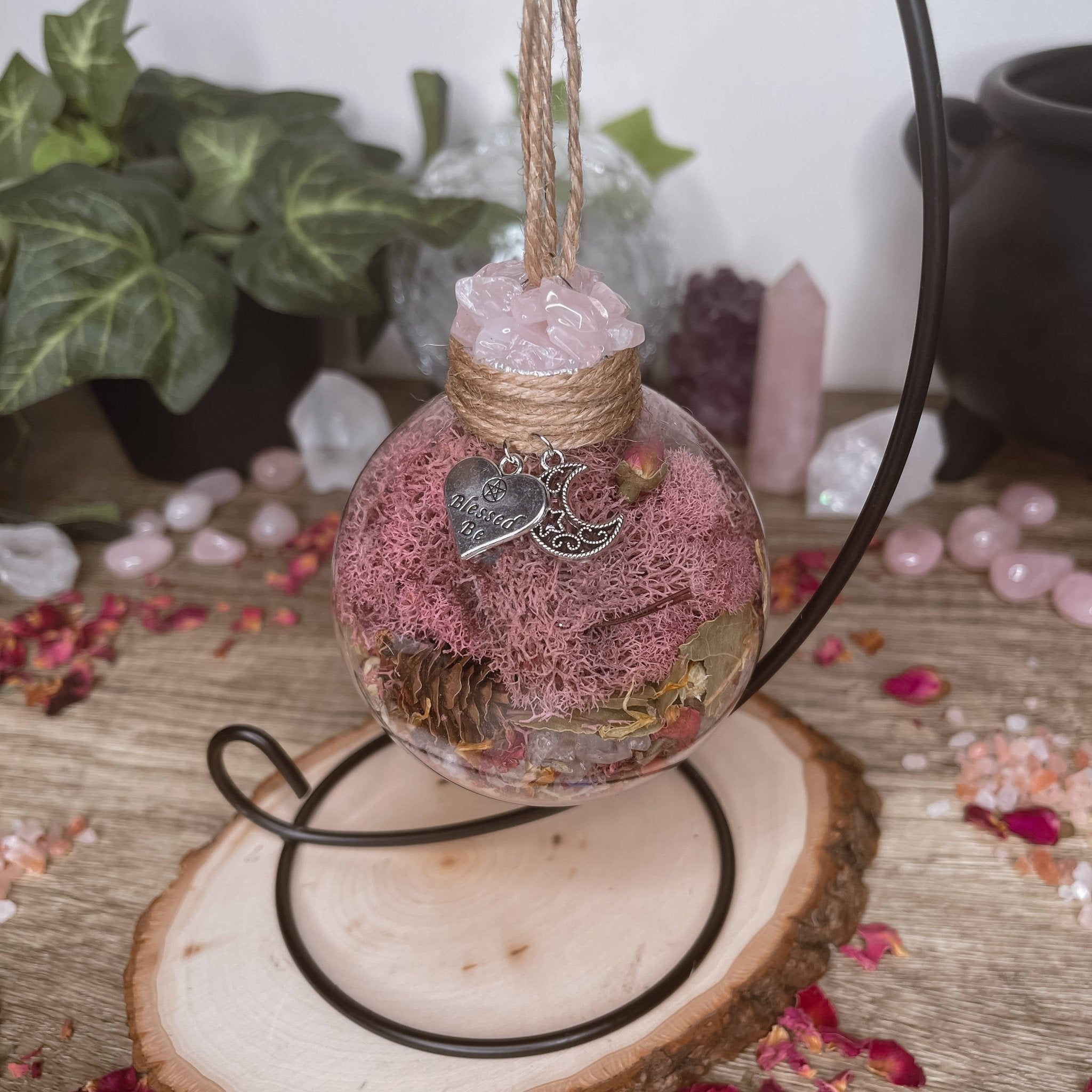 Love Spell Witch Ball, Witchy Decor | Witch Gift | Self Love - Spiral Circle