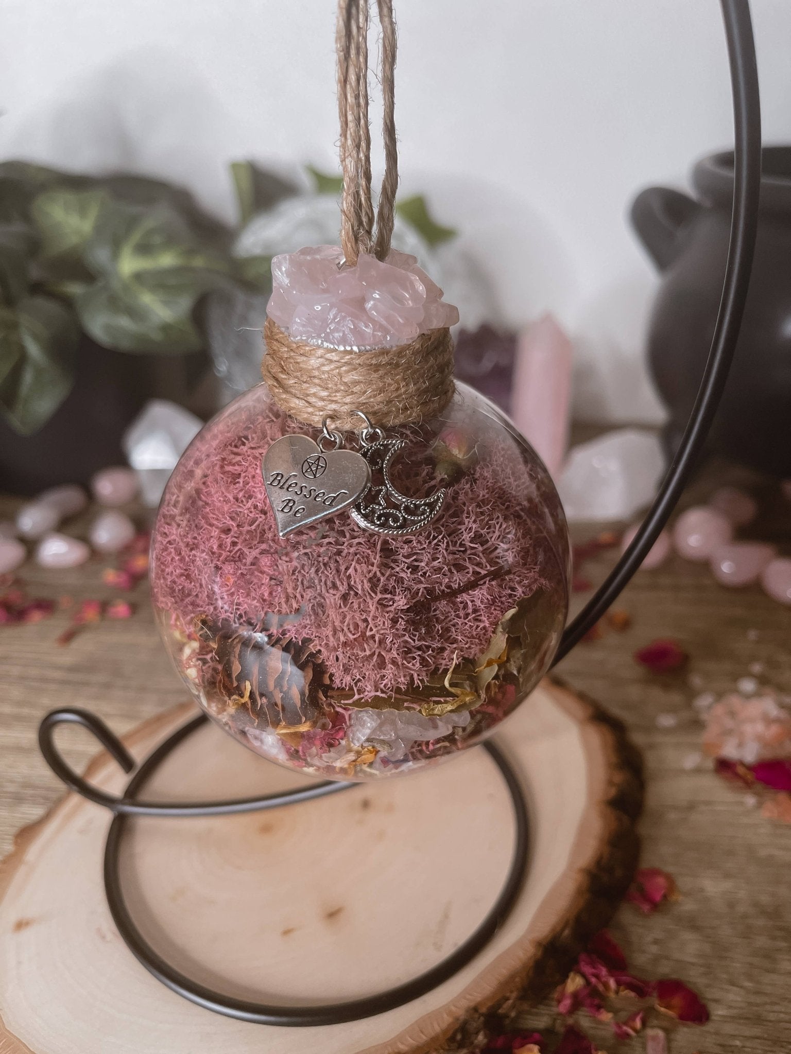 Love Spell Witch Ball, Witchy Decor | Witch Gift | Self Love - Spiral Circle