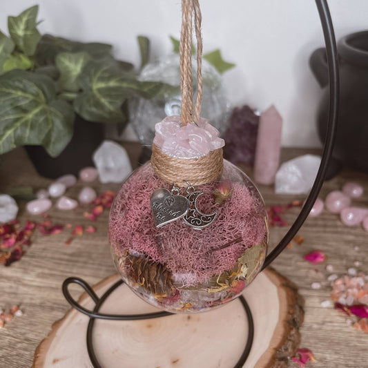 Love Spell Witch Ball, Witchy Decor | Witch Gift | Self Love - Spiral Circle