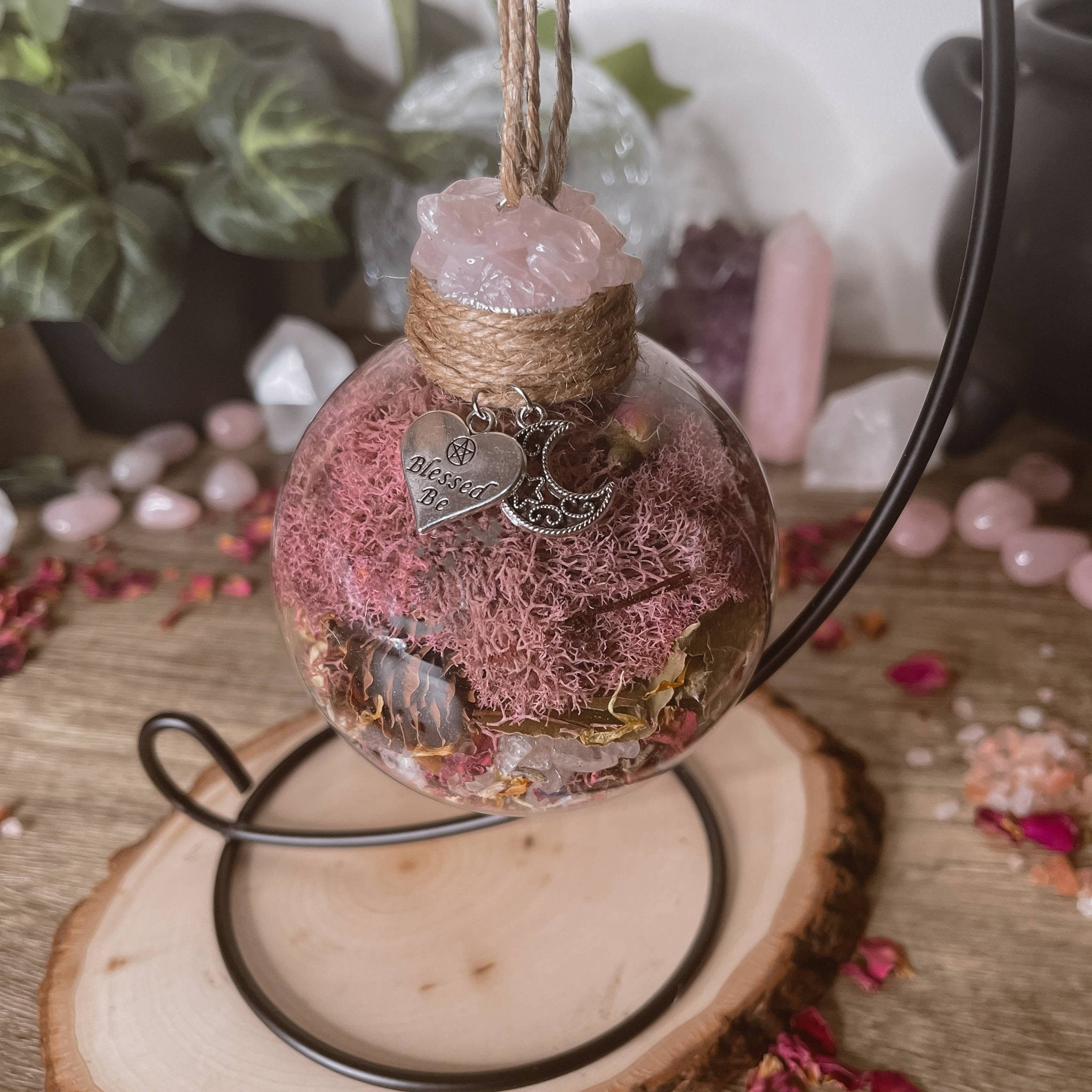 Love Spell Witch Ball, Witchy Decor | Witch Gift | Self Love - Spiral Circle
