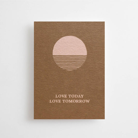 LOVE TODAY, LOVE TOMORROW - MINI CARD - Spiral Circle