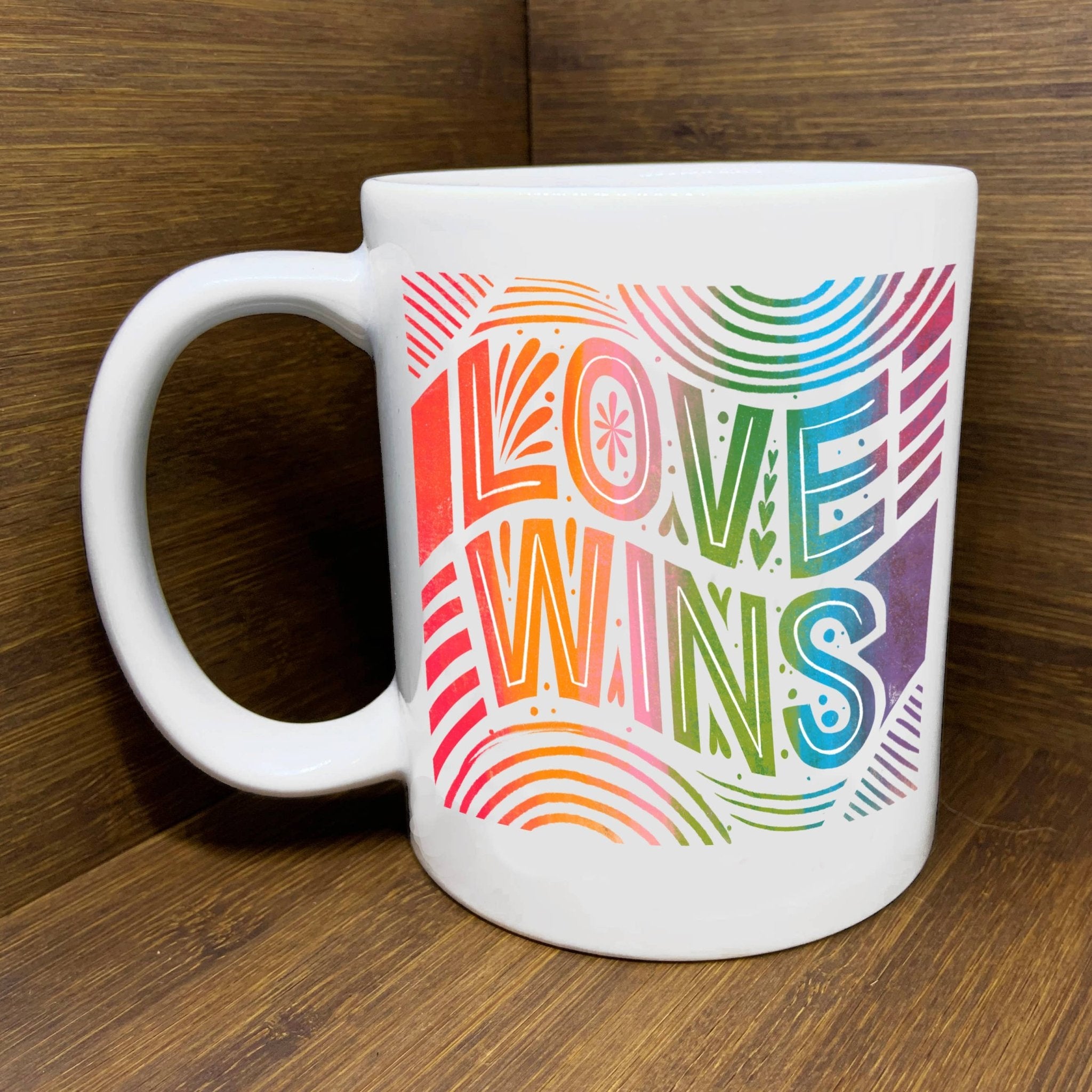 Love Wins Mug - Spiral Circle