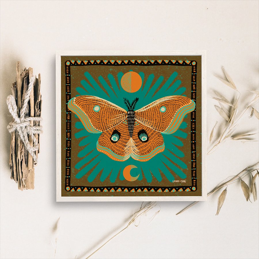 Luna Moth | Art Print - Spiral Circle
