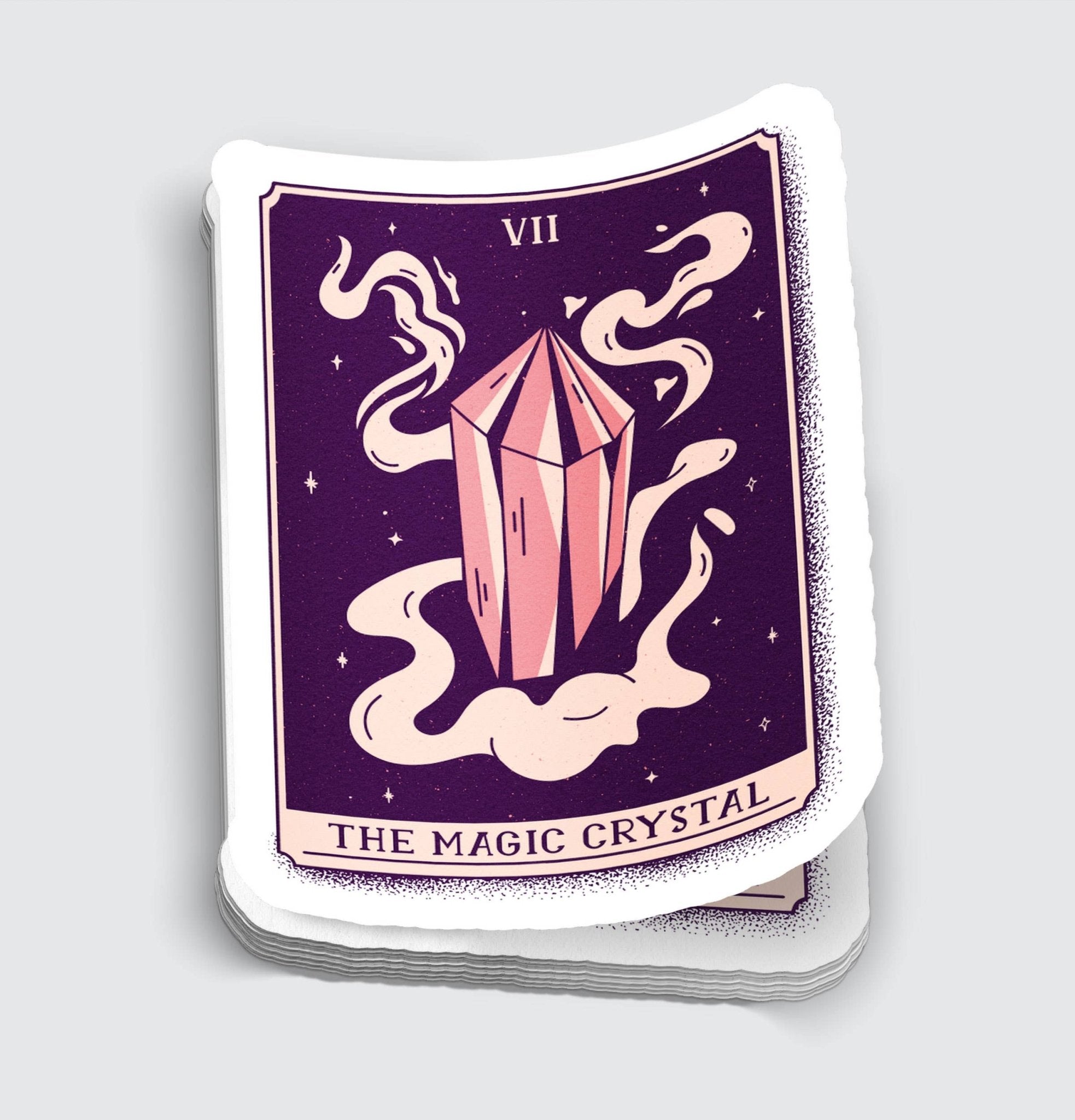 Magic Crystal Pink Tarot Card Sticker | 3