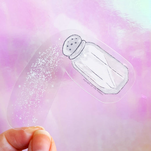 Magic Salt Clear Sticker - Spiral Circle