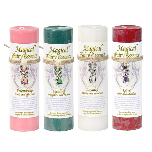 Magical Fairy Essence Candle | With Pendant - Spiral Circle
