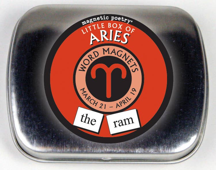 Magnetic Poetry Box | Aries - Spiral Circle