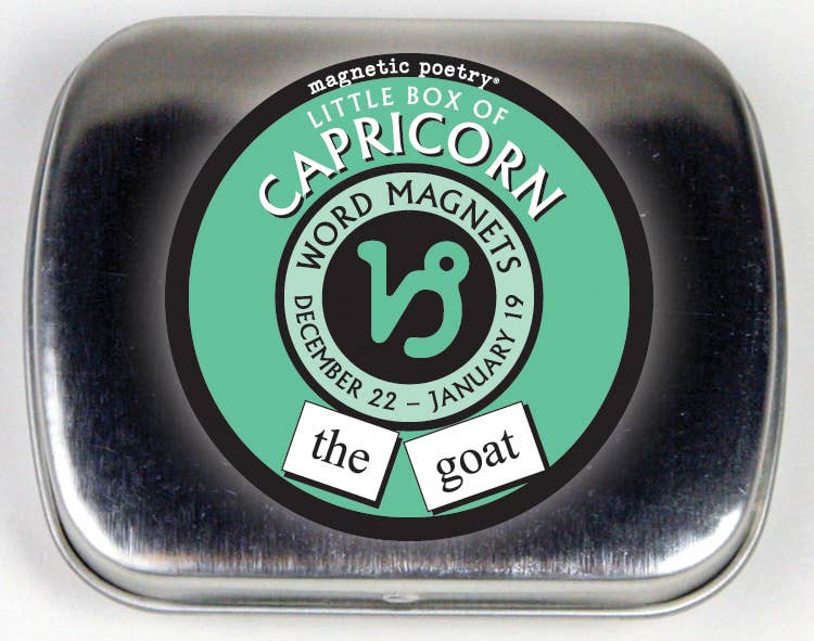 Magnetic Poetry Box | Capricorn - Spiral Circle