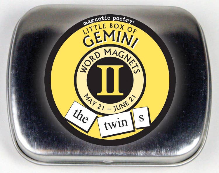 Magnetic Poetry Box | Gemini - Spiral Circle