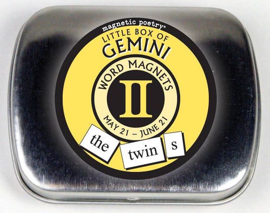 Magnetic Poetry Box | Gemini - Spiral Circle
