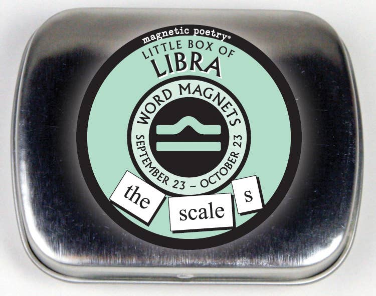 Magnetic Poetry Box | Libra - Spiral Circle