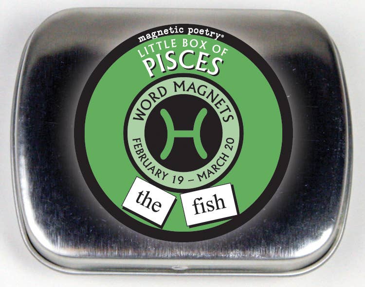 Magnetic Poetry Box | Pisces - Spiral Circle