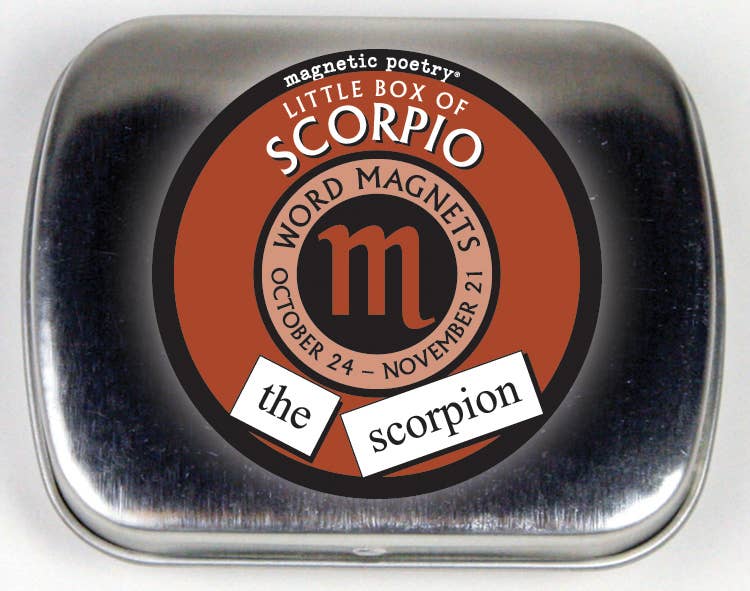 Magnetic Poetry Box | Scorpio - Spiral Circle