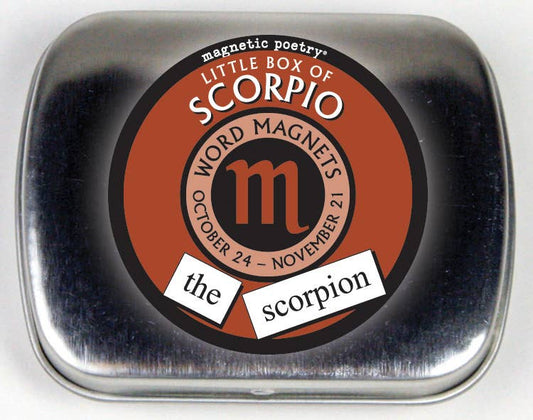 Magnetic Poetry Box | Scorpio - Spiral Circle