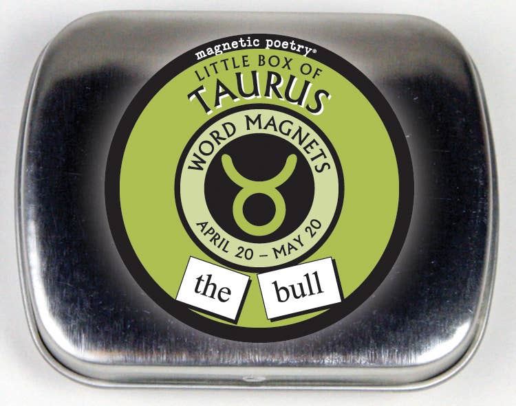 Magnetic Poetry Box | Taurus - Spiral Circle