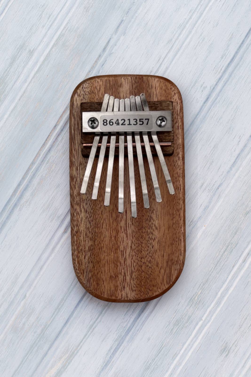 Mahogany Thumb Piano - Spiral Circle