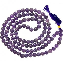 Mala Prayer Beads | Amethyst - Spiral Circle