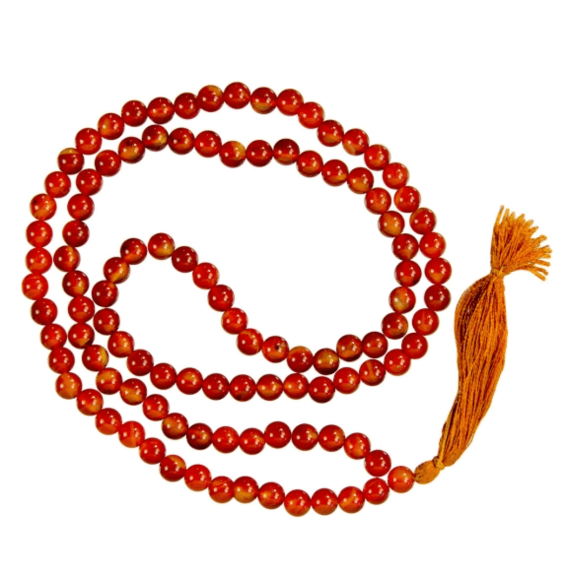 Mala Prayer Beads | Carnelian | K - Spiral Circle