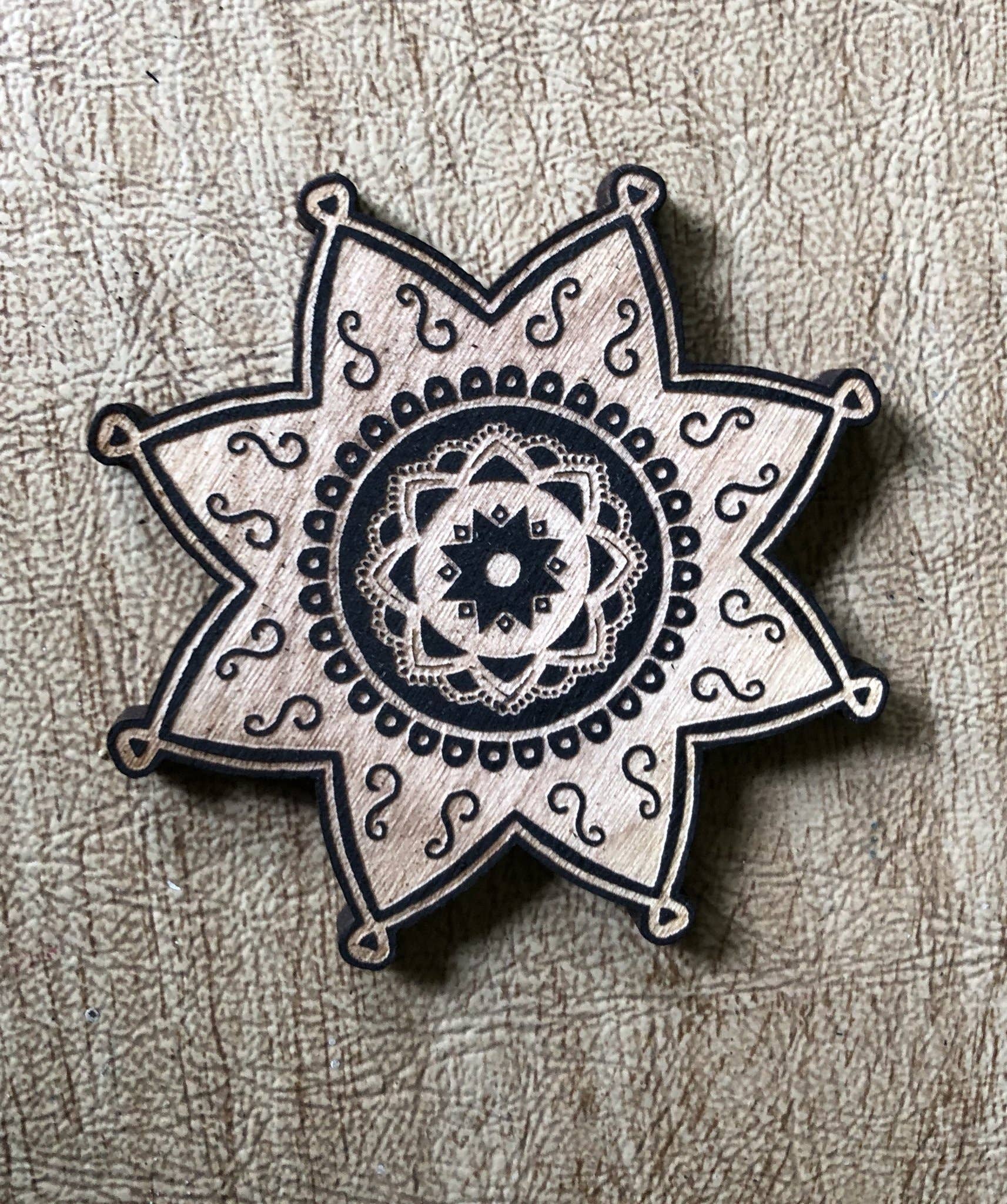 Mandala #13 Magnet - Spiral Circle